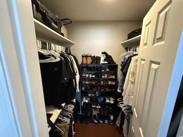 10301 N Kings Hwy Unit 21-4, Myrtle Beach, SC 29572 - spacious closet featuring wood finished floors