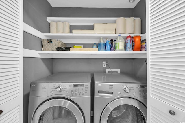 10301 N Kings Hwy Unit 21-4, Myrtle Beach, SC 29572 - laundry room with separate washer and dryer
