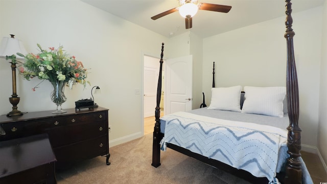 130 Puffin Dr Unit 2B, Pawleys Island, SC 29585 - bedroom featuring light carpet and a ceiling fan