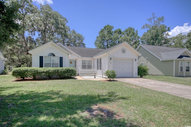 23 Robert Conway Ct, Georgetown, SC 29440 - single story home with an attached garage, driveway, and a front lawn