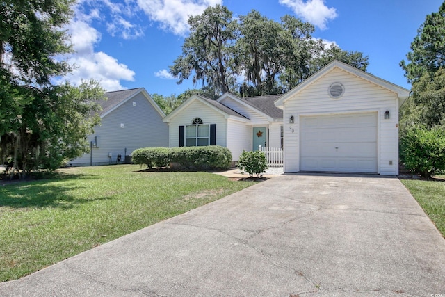 23 Robert Conway Ct, Georgetown, SC 29440 - single story home featuring concrete driveway, a front lawn, and a garage