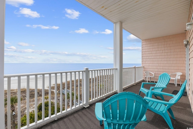 817 S Ocean Blvd Unit 201, North Myrtle Beach, SC 29582 - balcony with view of water and beach
