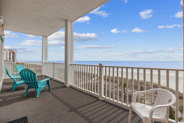 817 S Ocean Blvd Unit 201, North Myrtle Beach, SC 29582 - balcony with a water view