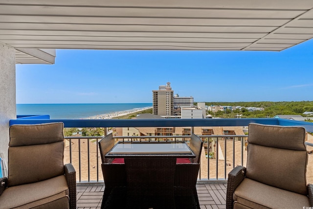 5511 N Ocean Blvd Unit 902, Myrtle Beach, SC 29577 - balcony with a water view