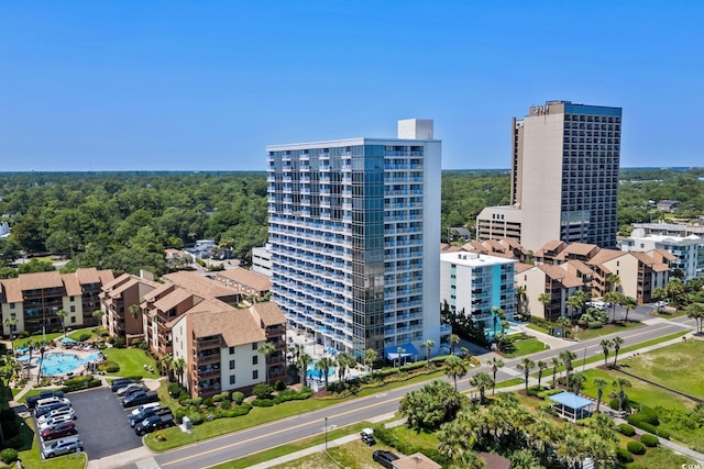 5511 N Ocean Blvd Unit 902, Myrtle Beach, SC 29577 - bird's eye view of a pool area