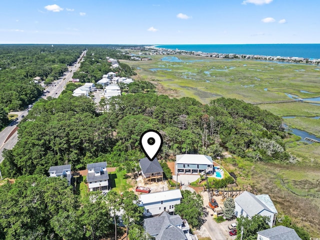 196 Brown Pelican Loop, Pawleys Island, SC 29585 - bird's eye view of a nearby body of water