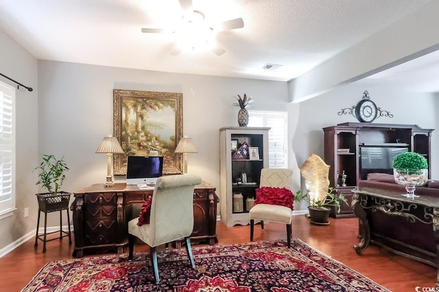417 Pennington Loop, Myrtle Beach, SC 29588 - office space with wood finished floors and ceiling fan