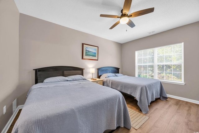 4502 Ailsa Ct Unit B, Conway, SC 29526 - bedroom featuring light wood-type flooring and ceiling fan