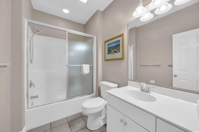 4502 Ailsa Ct Unit B, Conway, SC 29526 - full bathroom featuring vanity, tile patterned floors, and shower / bath combination with glass door