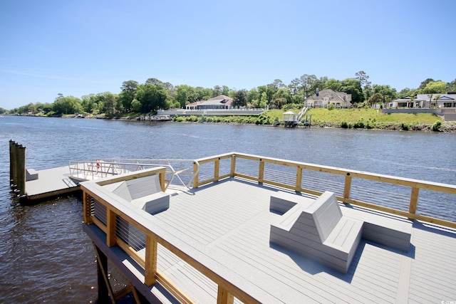 2180 Waterview Dr Unit 721, North Myrtle Beach, SC 29582 - dock area with a deck with water view