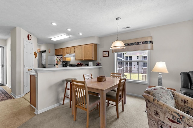 493 White River Dr Unit 28-D, Myrtle Beach, SC 29579 - dining area featuring recessed lighting and a textured ceiling