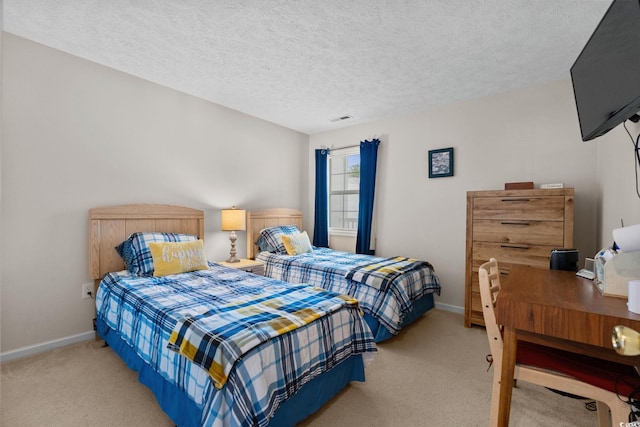 493 White River Dr Unit 28-D, Myrtle Beach, SC 29579 - bedroom with light carpet and a textured ceiling