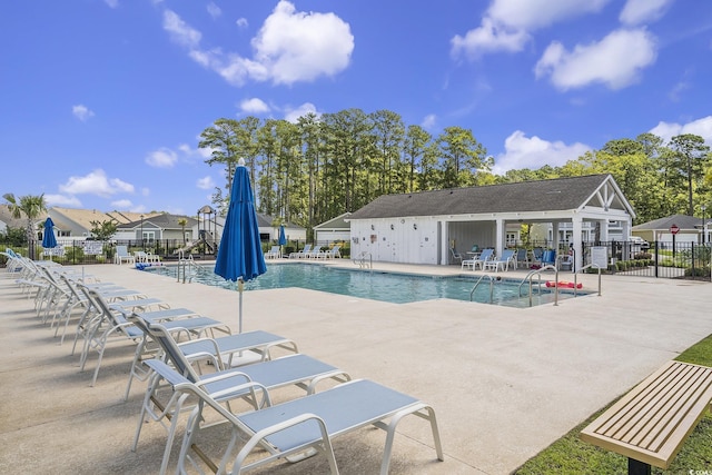 860 Brant St, Myrtle Beach, SC 29579 - community pool featuring a patio area