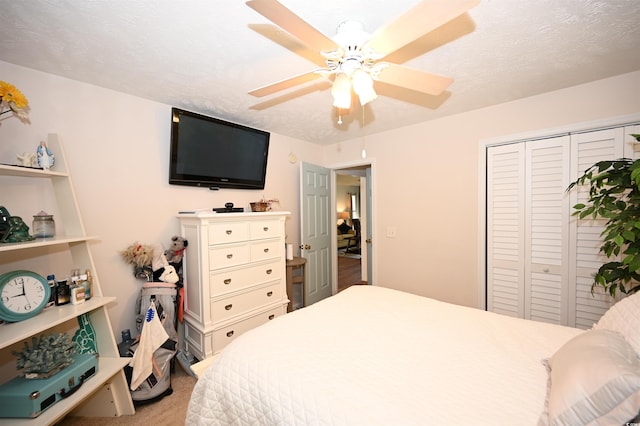 697 Tupelo Ln Unit 24G, Longs, SC 29568 - carpeted bedroom featuring a ceiling fan and a closet