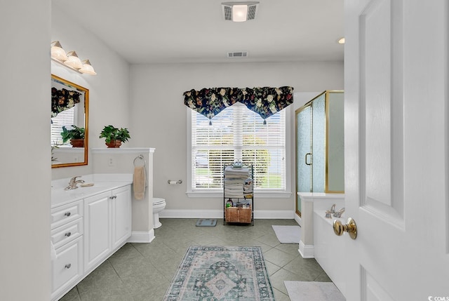 4507 Smilax Pl, Murrells Inlet, SC 29576 - full bath featuring vanity, a stall shower, tile patterned flooring, and a tub