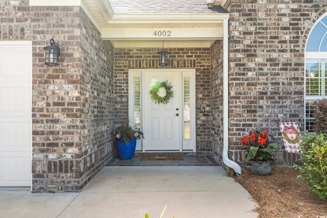 4002 Bayfield Loop, Murrells Inlet, SC 29576 - doorway to property with brick siding and a garage