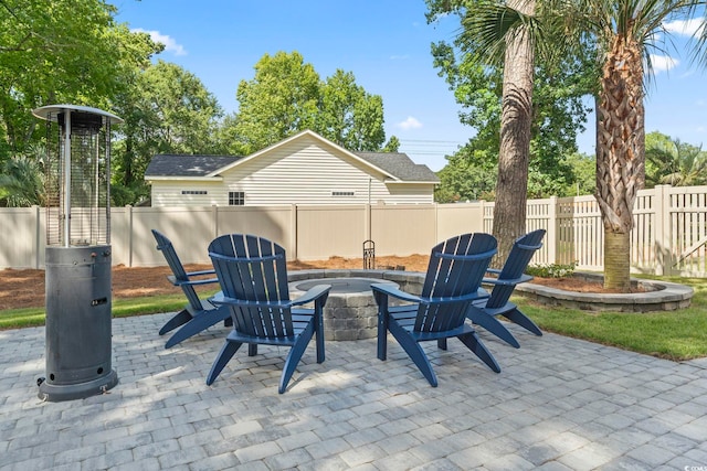 4002 Bayfield Loop, Murrells Inlet, SC 29576 - view of patio with a fire pit