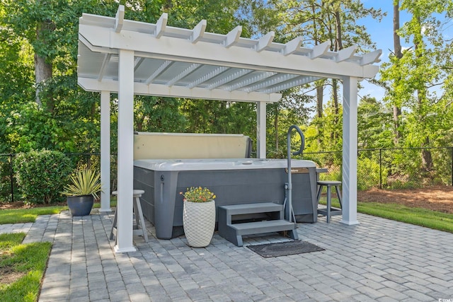 4002 Bayfield Loop, Murrells Inlet, SC 29576 - view of patio / terrace with a hot tub