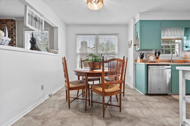 322 Azalea Ave, Marion, SC 29571 - dining room featuring a textured ceiling and crown molding