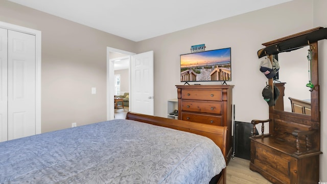 521 White River Dr Unit 21C, Myrtle Beach, SC 29579 - bedroom with light wood-style flooring