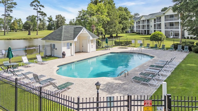 521 White River Dr Unit 21C, Myrtle Beach, SC 29579 - community pool with a patio area and a water view