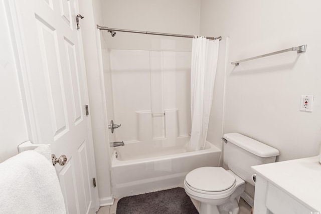 9755 Leyland Dr Unit 11, Myrtle Beach, SC 29572 - bathroom with shower / tub combo with curtain, vanity, and tile patterned flooring