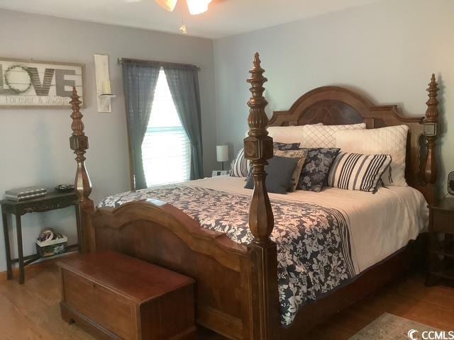 390 Boundary Ave, Murrells Inlet, SC 29576 - bedroom with wood finished floors