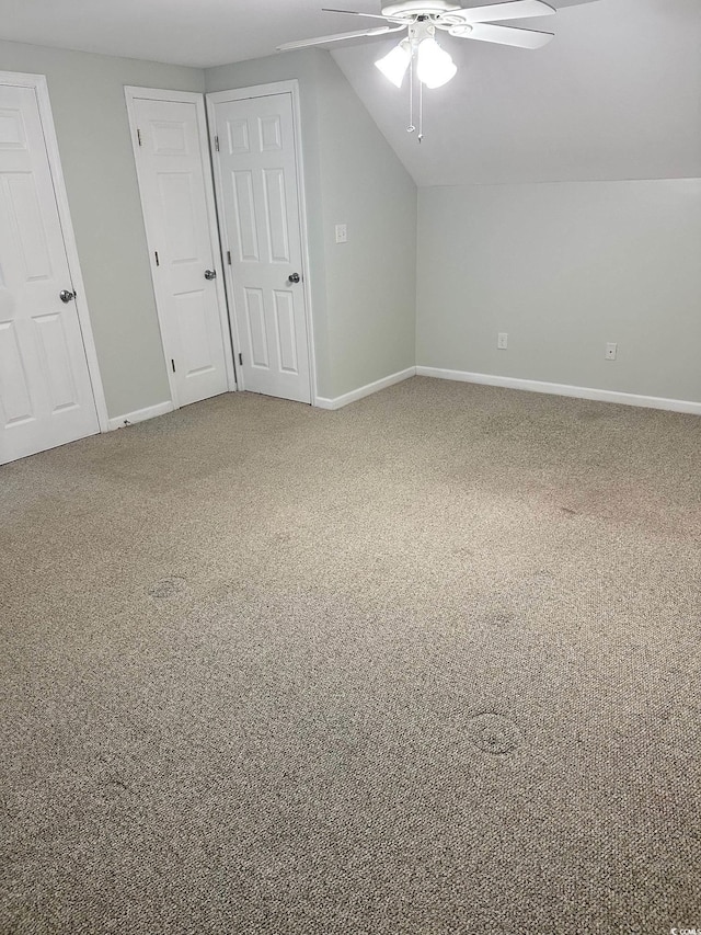 390 Boundary Ave, Murrells Inlet, SC 29576 - bonus room featuring carpet floors, ceiling fan, and lofted ceiling