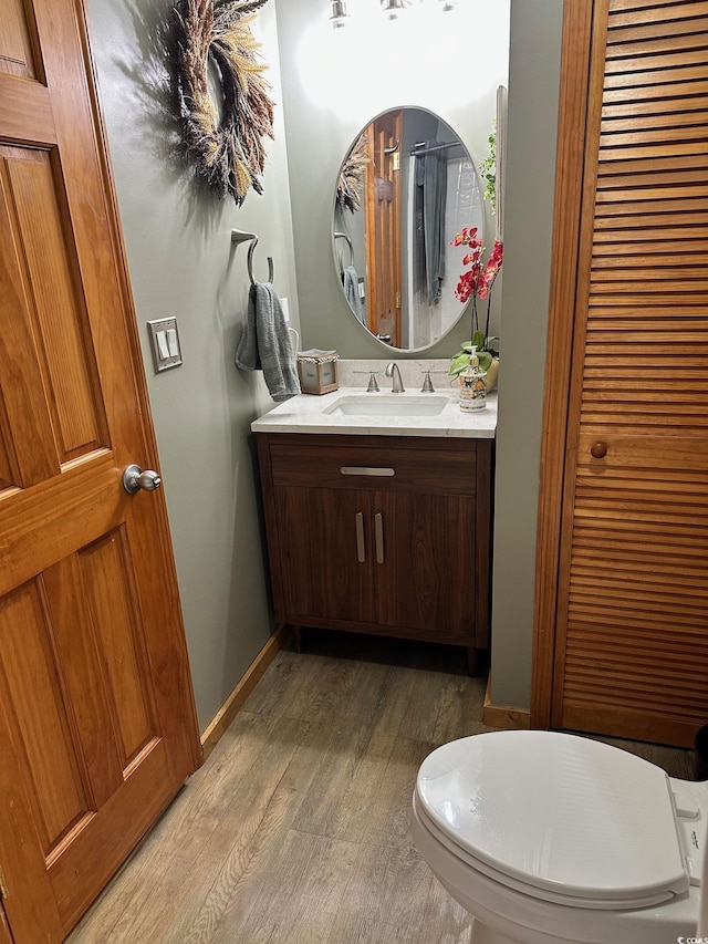 390 Boundary Ave, Murrells Inlet, SC 29576 - bathroom with vanity and wood finished floors