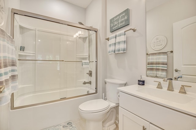 6203 Catalina Dr Unit 935, North Myrtle Beach, SC 29582 - bathroom with vanity, enclosed tub / shower combo, and tile patterned floors