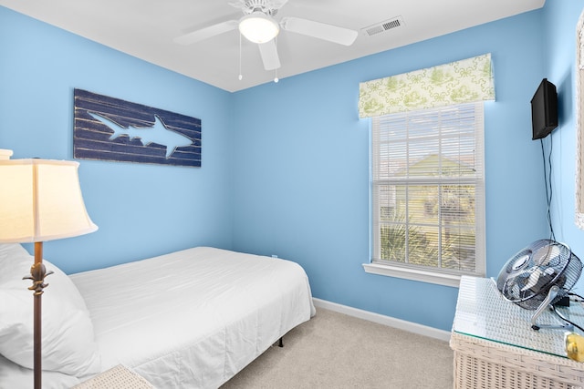 1020 Ocean Blvd S Unit A, Surfside Beach, SC 29575 - bedroom with carpet flooring and a ceiling fan
