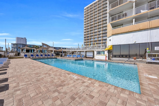 9550 Shore Dr Unit 1537/1538, Myrtle Beach, SC 29572 - community pool featuring a patio area