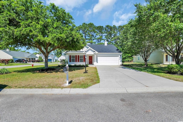 244 Devonbrook Pl, Longs, SC 29568 - view of front facade with a garage, a front yard, and concrete driveway