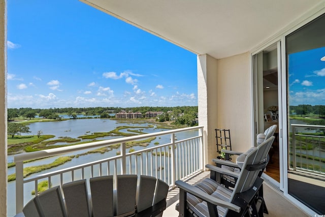 9547 Edgerton Dr Unit 405, Myrtle Beach, SC 29572 - balcony with a water view