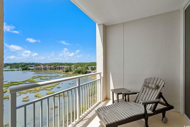 9547 Edgerton Dr Unit 405, Myrtle Beach, SC 29572 - balcony featuring a water view