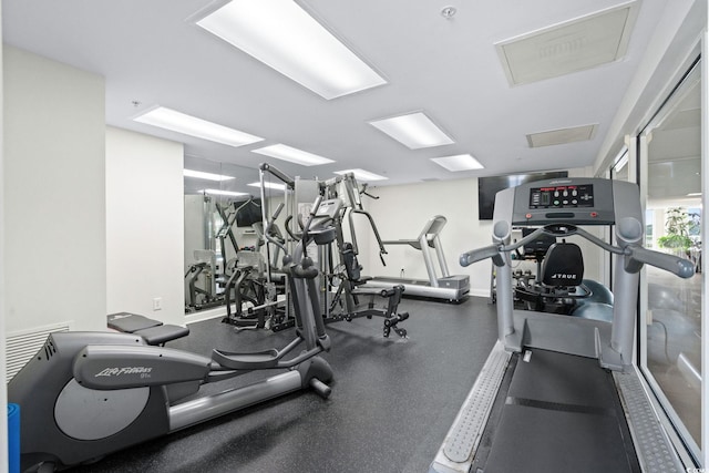 9547 Edgerton Dr Unit 405, Myrtle Beach, SC 29572 - exercise room with baseboards