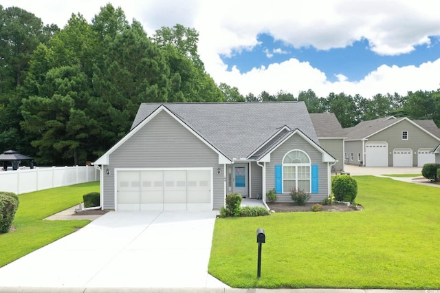 144 Balsa Dr, Longs, SC 29568 - single story home with concrete driveway, a garage, and roof with shingles