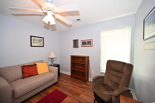 144 Balsa Dr, Longs, SC 29568 - living room featuring wood finished floors and ceiling fan