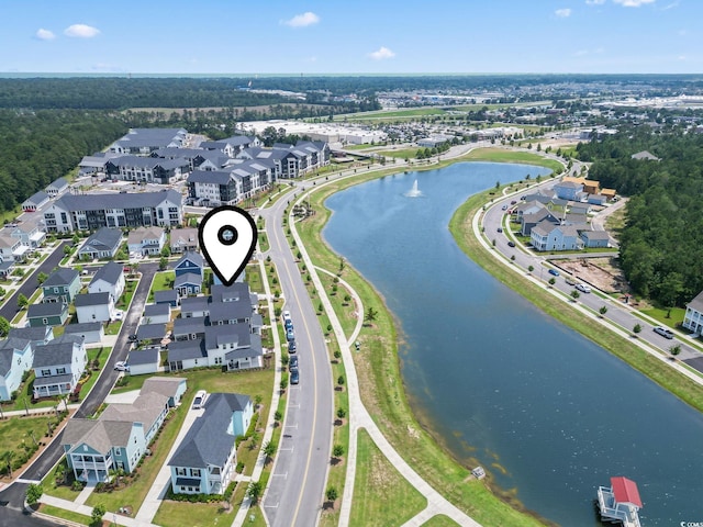 1524 Sayebrook Pkwy, Myrtle Beach, SC 29588 - aerial view of property's location featuring a large body of water and nearby suburban area