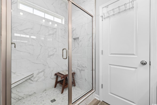 219 Glenmoor Dr, Conway, SC 29526 - full bath featuring a marble finish shower