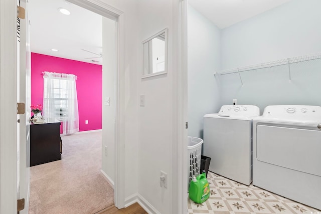 219 Glenmoor Dr, Conway, SC 29526 - laundry area with washing machine and clothes dryer and baseboards