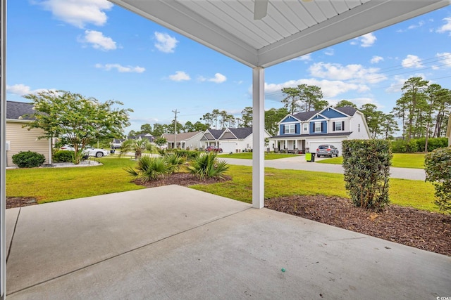 219 Glenmoor Dr, Conway, SC 29526 - view of patio with a residential view and a ceiling fan