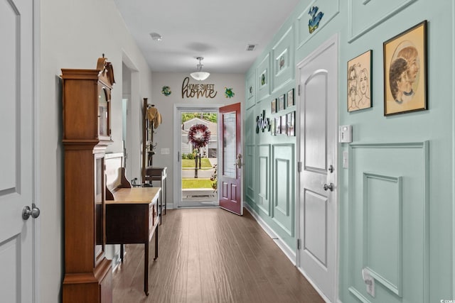 2781 Desert Rose St, Little River, SC 29566 - foyer with dark wood-style flooring