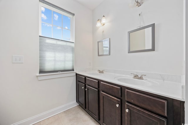 1348 Peterson St, Myrtle Beach, SC 29577 - full bathroom featuring double vanity and tile patterned flooring
