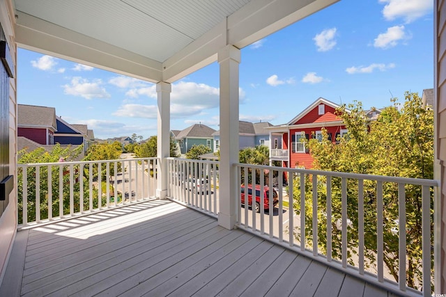 1348 Peterson St, Myrtle Beach, SC 29577 - wooden deck featuring a residential view