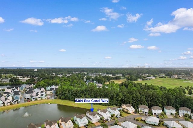 5304 Sea Coral Way N, Myrtle Beach, SC 29582 - aerial view of property and surrounding area featuring nearby suburban area
