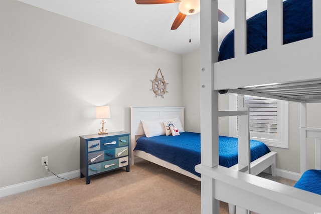5304 Sea Coral Way N, Myrtle Beach, SC 29582 - carpeted bedroom with baseboards and a ceiling fan