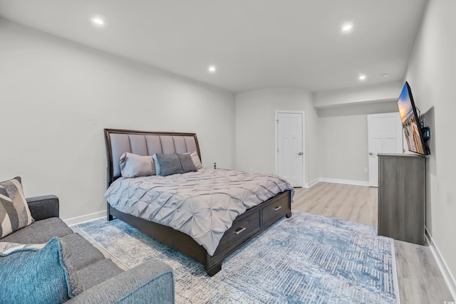 2557 Pete Dye Dr Unit 803, North Myrtle Beach, SC 29582 - bedroom featuring light wood-style flooring and recessed lighting