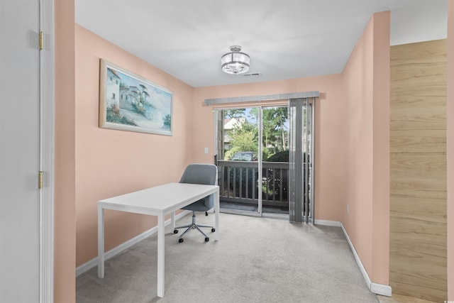 251 Myrtle Greens Dr Unit B, Conway, SC 29526 - carpeted office featuring baseboards and a chandelier