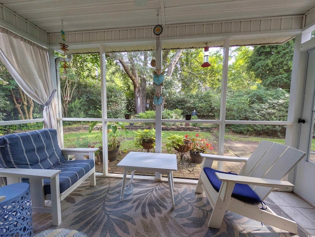 50 Pawleys Place Dr Unit 50, Pawleys Island, SC 29585 - sunroom / solarium featuring view of scattered trees